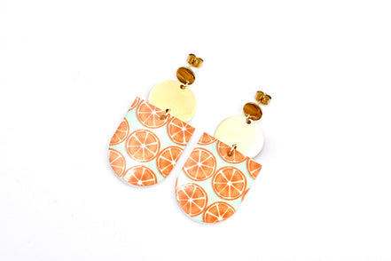 Orange Fruit Earrings