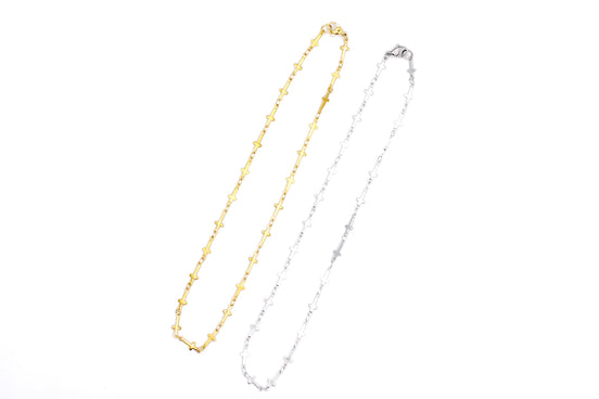 Cross Chain Layering Necklaces
