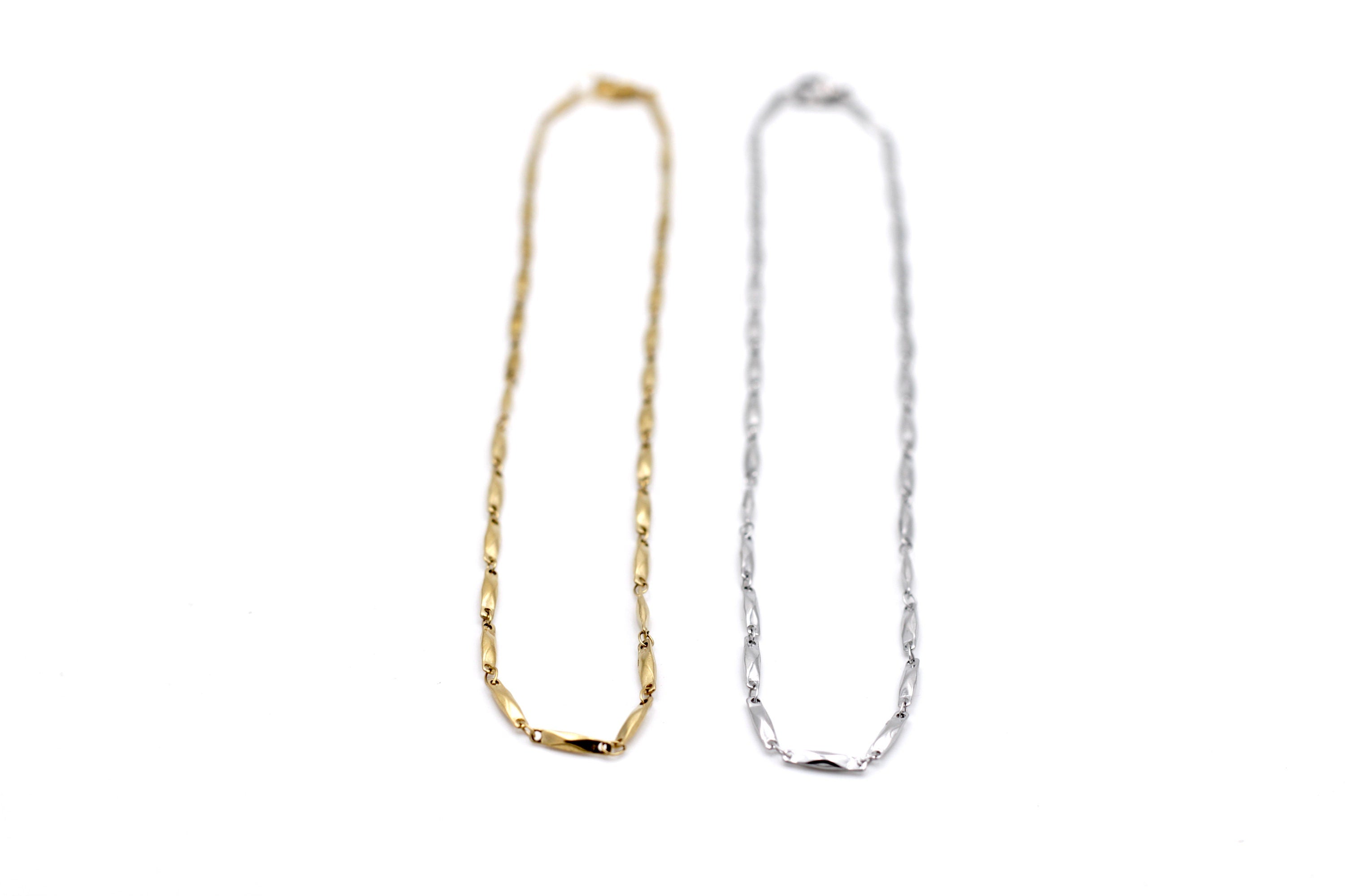Bar Chain Layering Necklaces