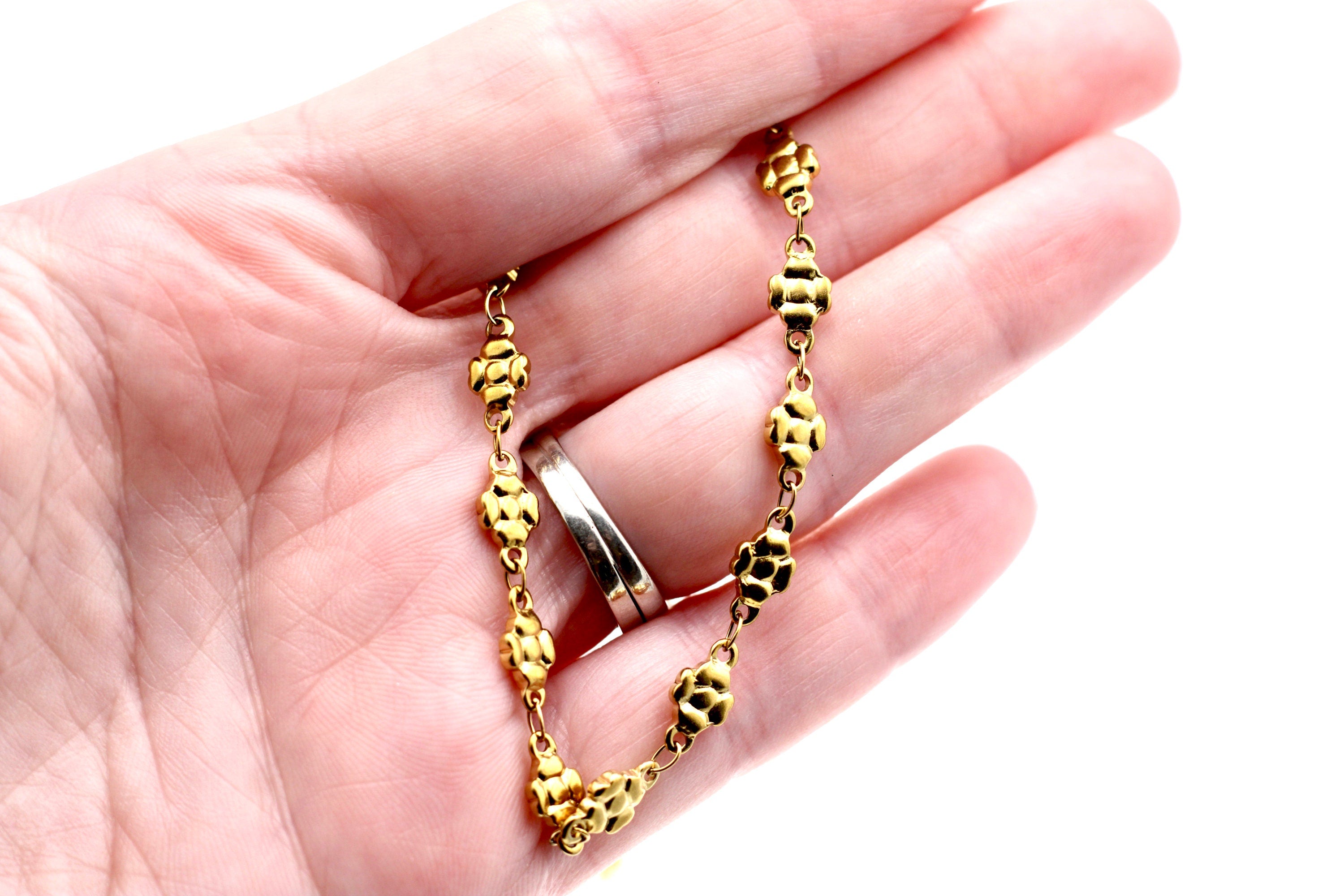 Flower Chain Layering Necklaces