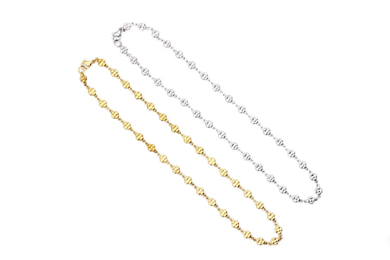 Flower Chain Layering Necklaces