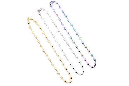 Square Chain Layering Necklaces