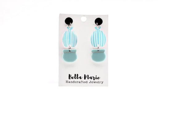 Cactus Dangle Earrings, Cactus Jewelry,  Cactus Gift, Plant Lover Gift