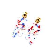 Abstract Terrazzo Dangle Earrings