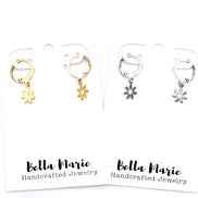 Tiny Daisy Lever Back Earrings