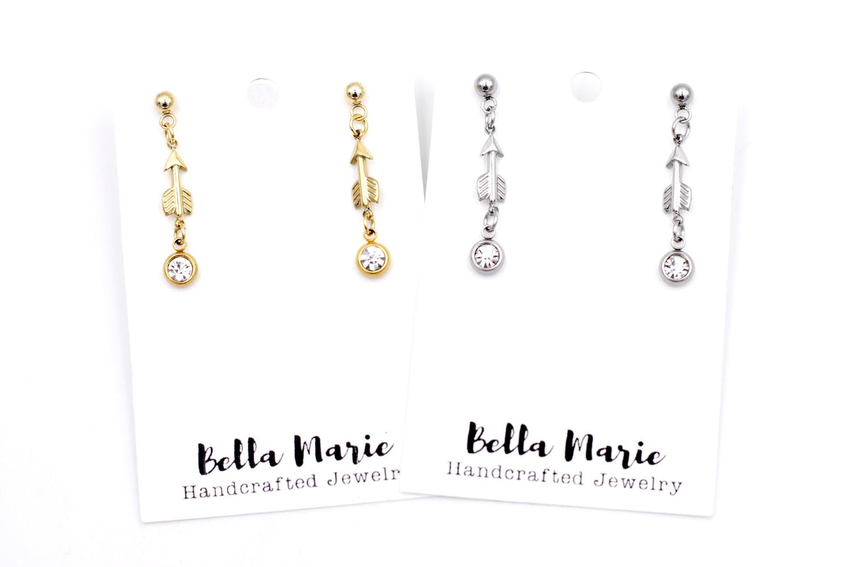 Arrow Rhinestone Dangles
