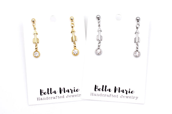 Arrow Rhinestone Dangles