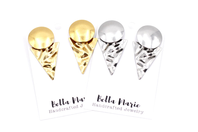 Textured Triangle Dangles