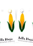 Corn Earrings, Corn Jewelry, Corn Cob Earrings, Vegetable Earrings, Food Earrings, Food Jewelry, Nebraska Earrings, Nebraska Jewelry