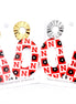 Retro Huskers Dangle Earrings