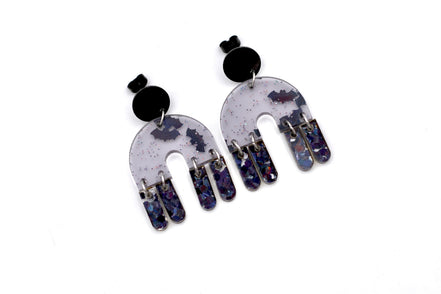 Glitter Bat Earrings