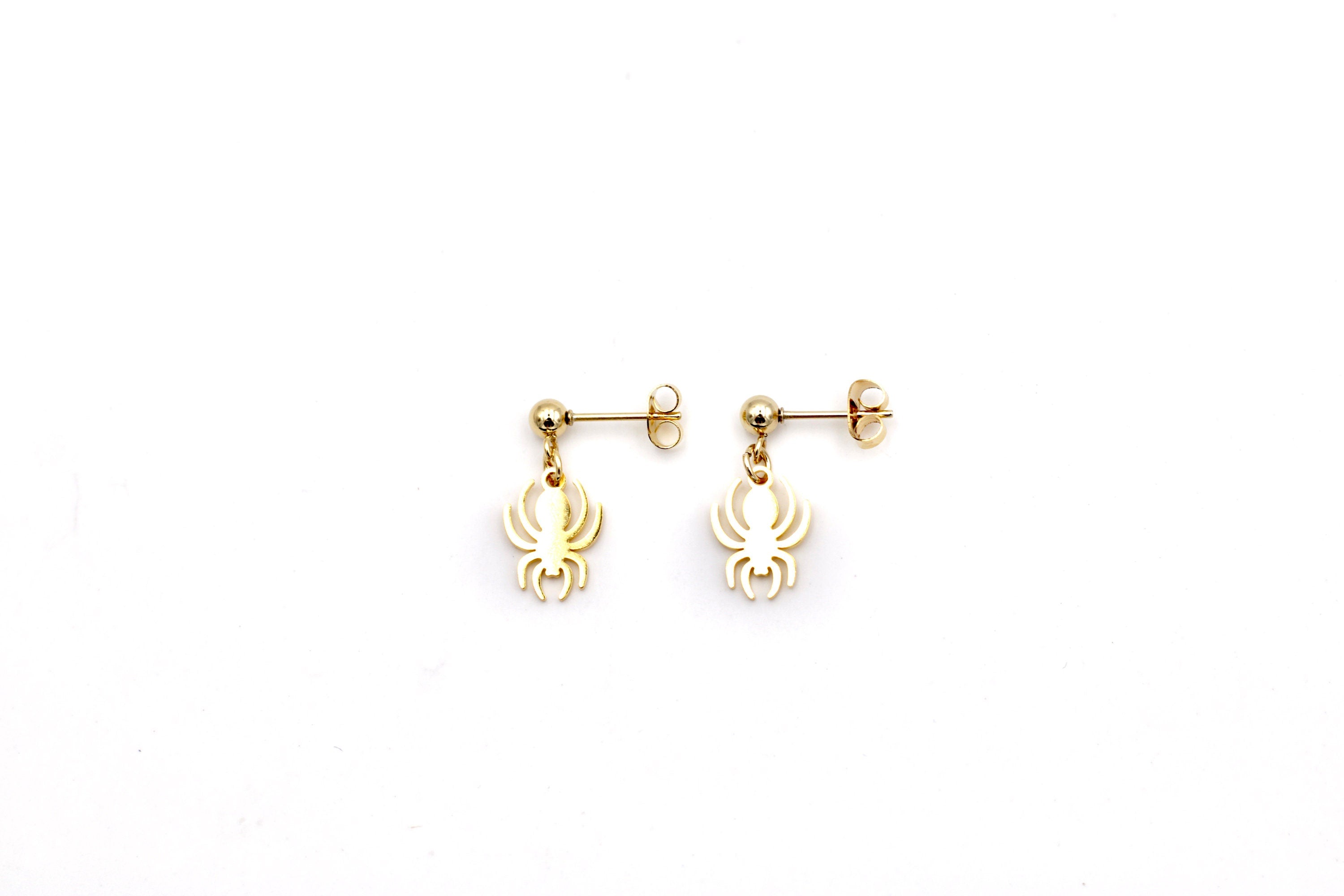 Dainty Spider Earrings