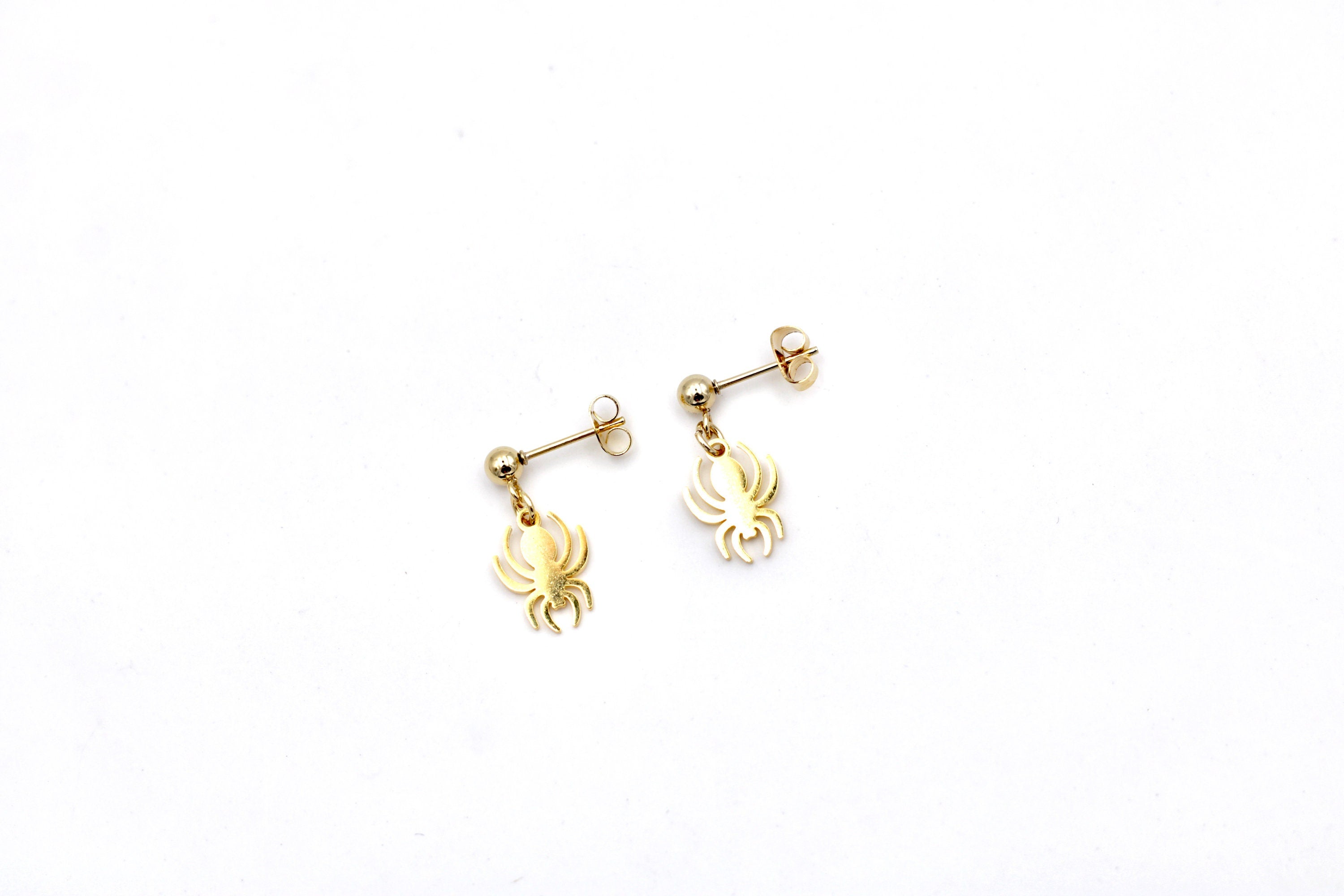 Dainty Spider Earrings