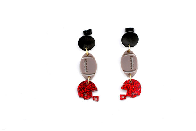 Football Helmet Earrings