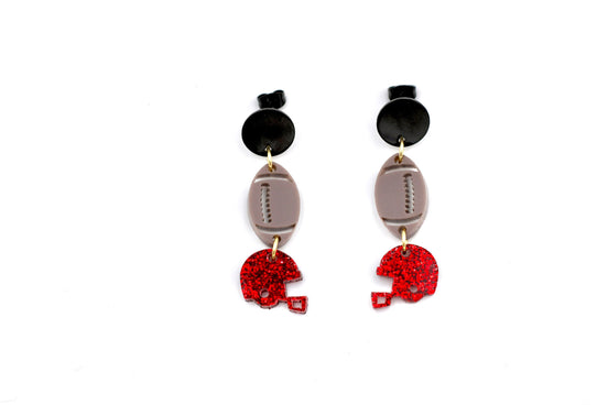 Football Helmet Earrings