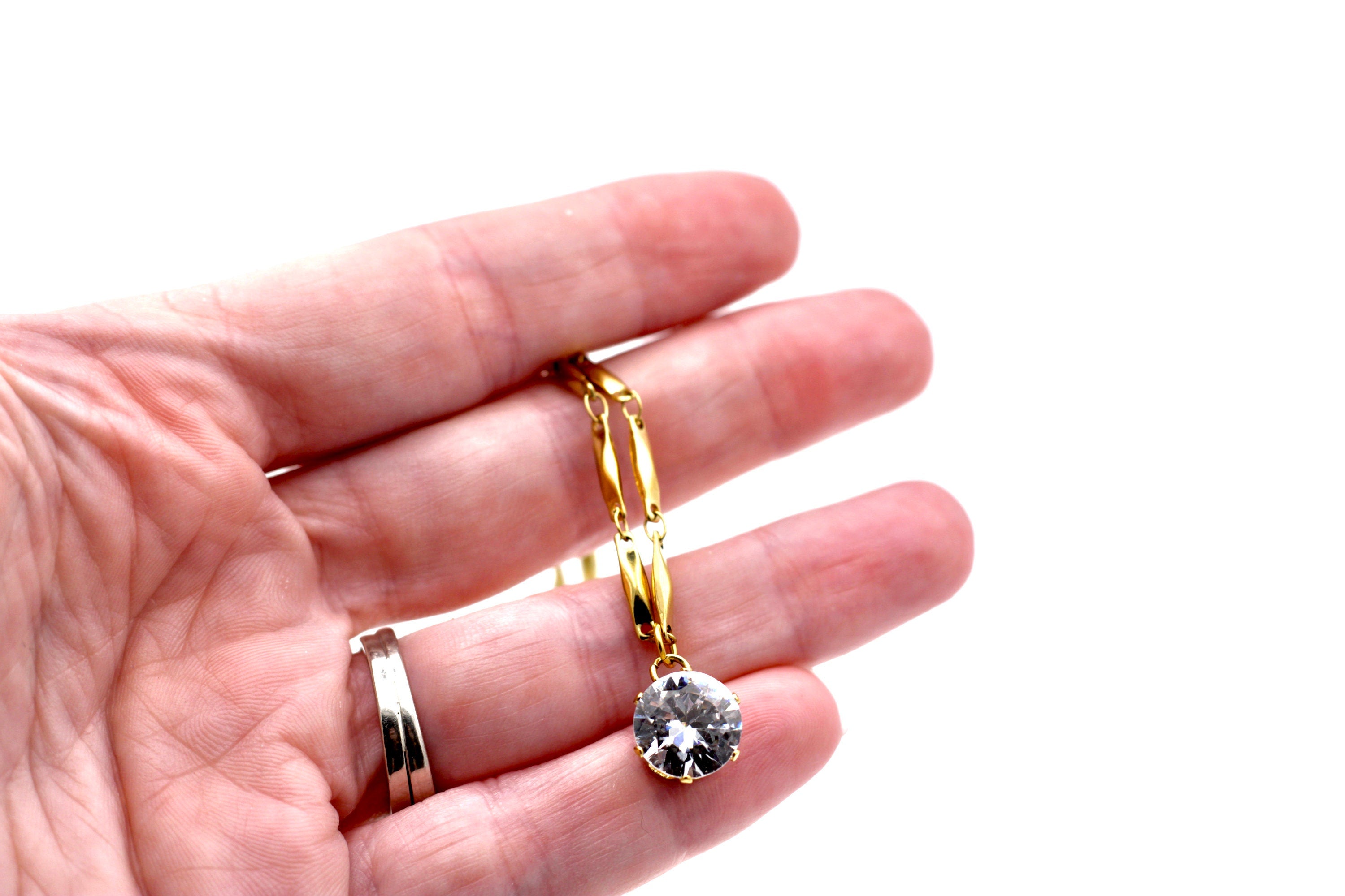 Simple Rhinestone Necklace