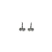 Silver Spider Earrings
