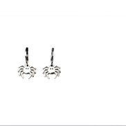 Silver Spider Earrings