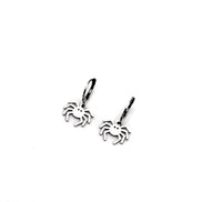 Silver Spider Earrings