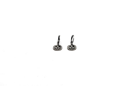 Silver Pumpkin Earrings