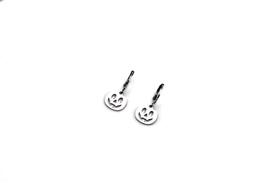 Silver Pumpkin Earrings
