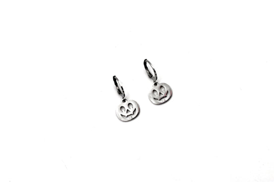 Silver Pumpkin Earrings