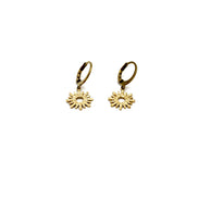 Sun Leverback Earrings