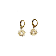 Sun Leverback Earrings