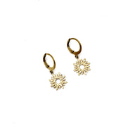 Sun Leverback Earrings