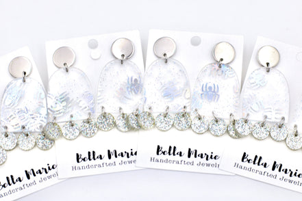 Spider Glitter Earrings