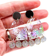 Spider Glitter Earrings