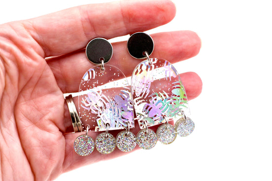 Spider Glitter Earrings
