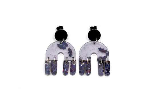 Glitter Bat Earrings