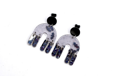 Glitter Bat Earrings