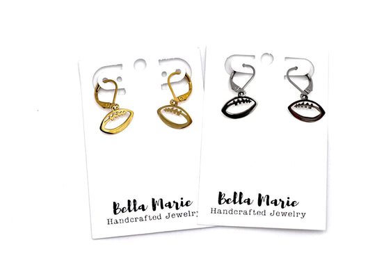 Football Leverback Earrings