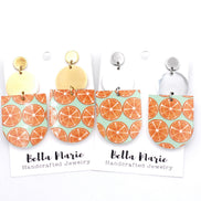Orange Fruit Earrings