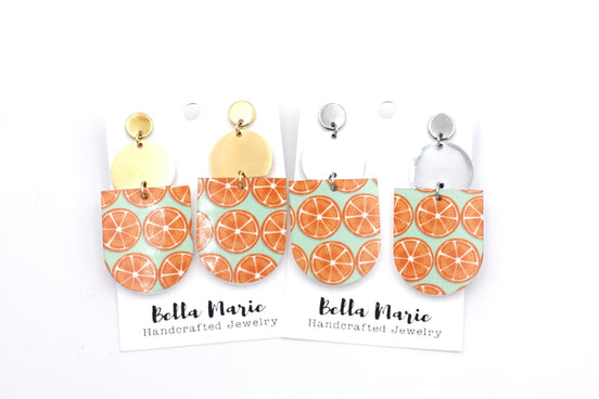 Orange Fruit Earrings