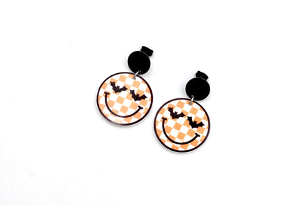 Retro Bat Face Earrings