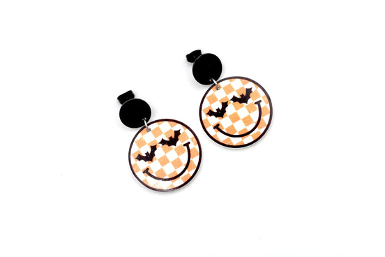 Retro Bat Face Earrings