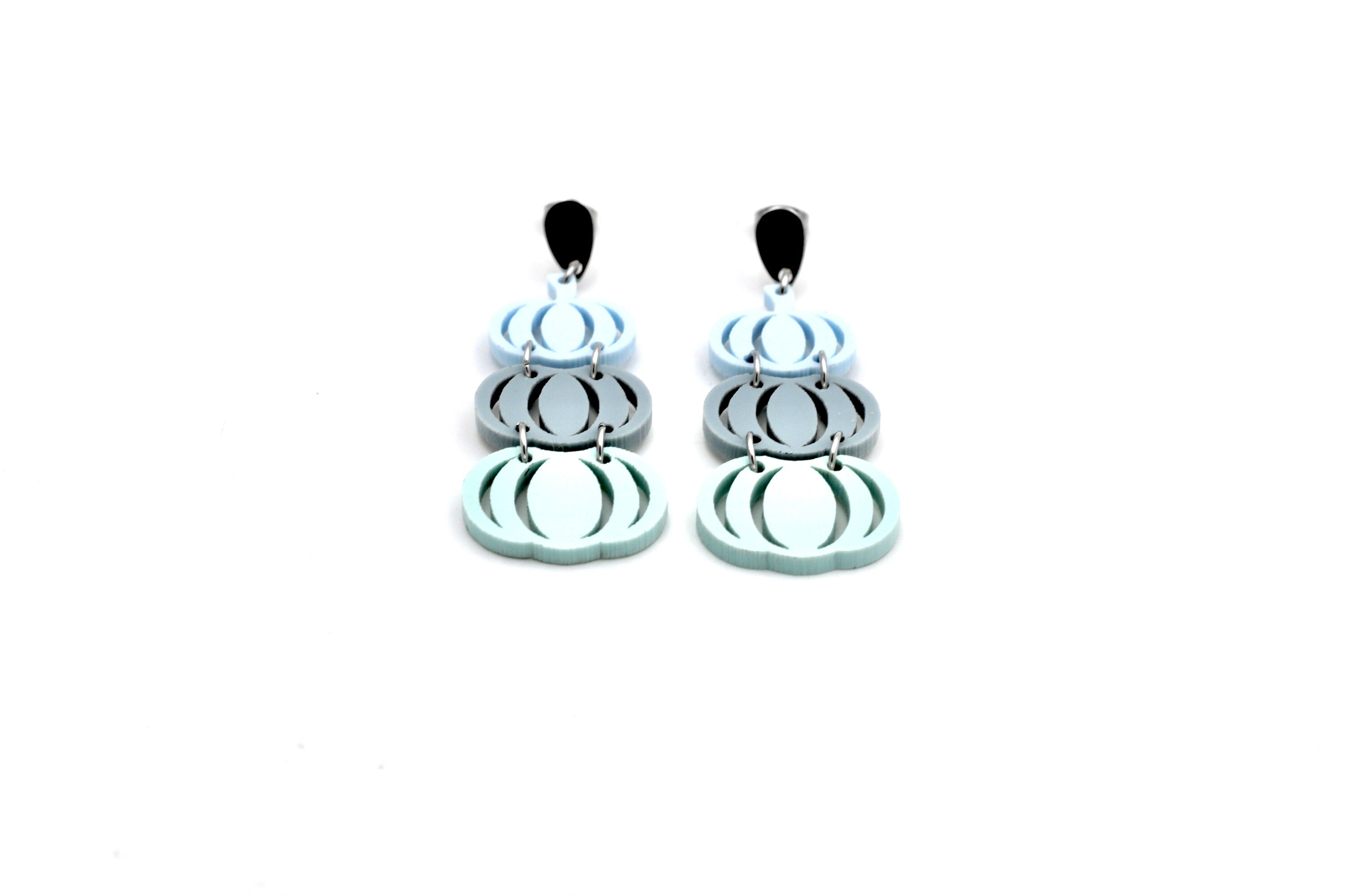 Blue Pumpkin Earrings