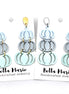 Blue Pumpkin Earrings