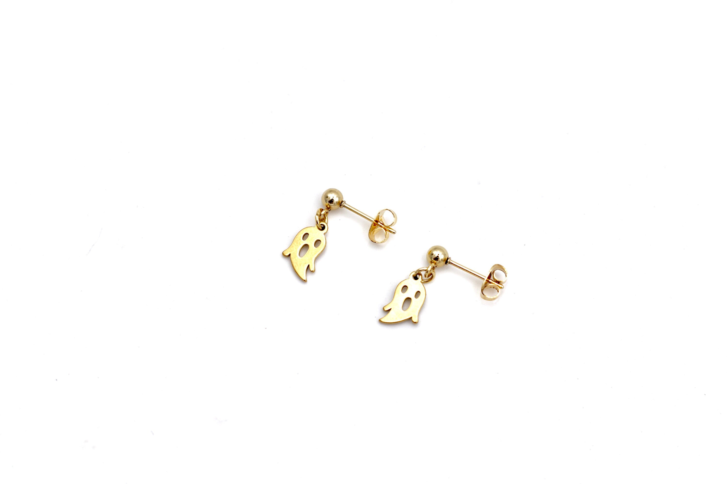 Tiny Ghost Earrings