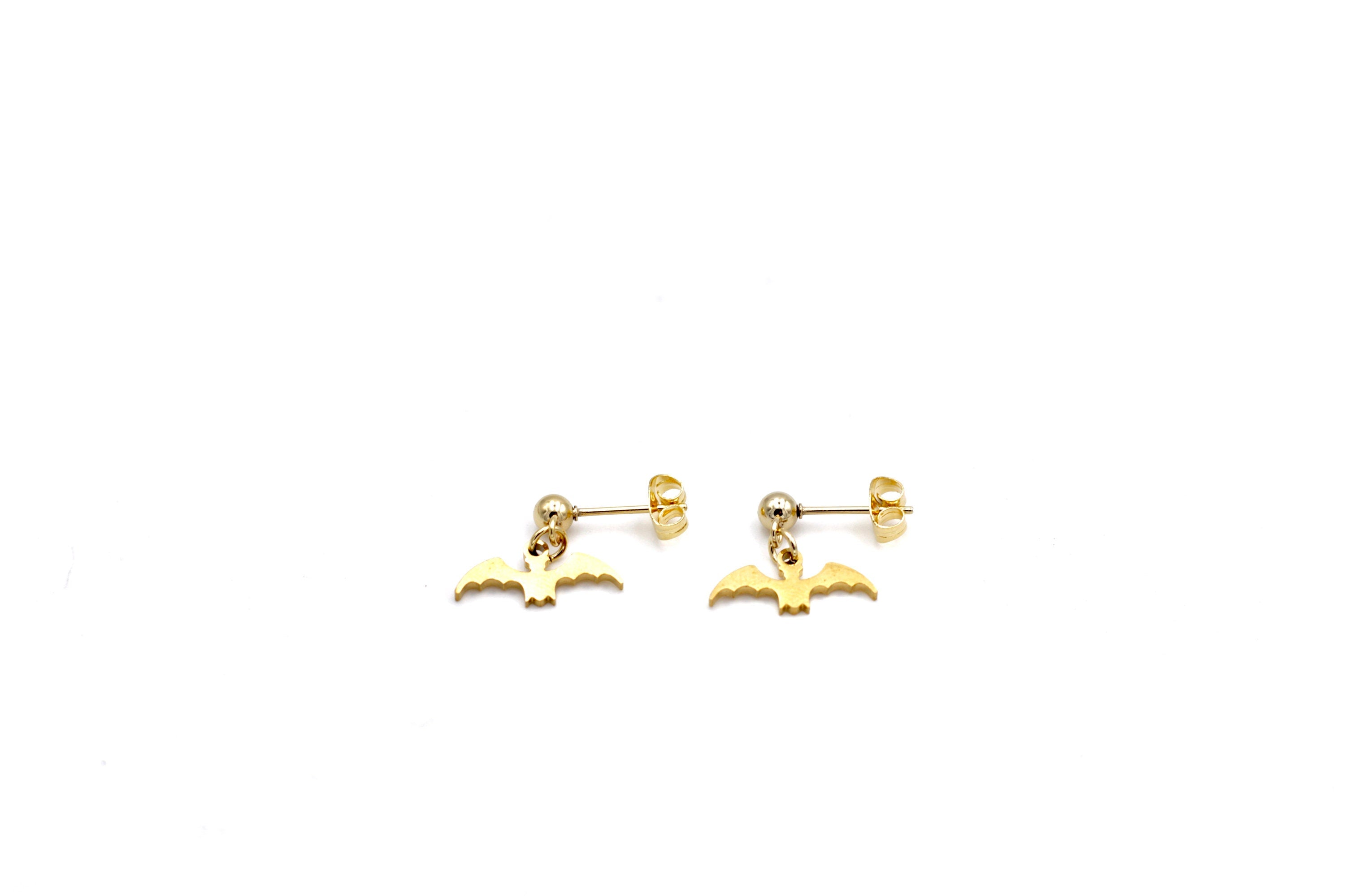 Tiny Bat Earrings