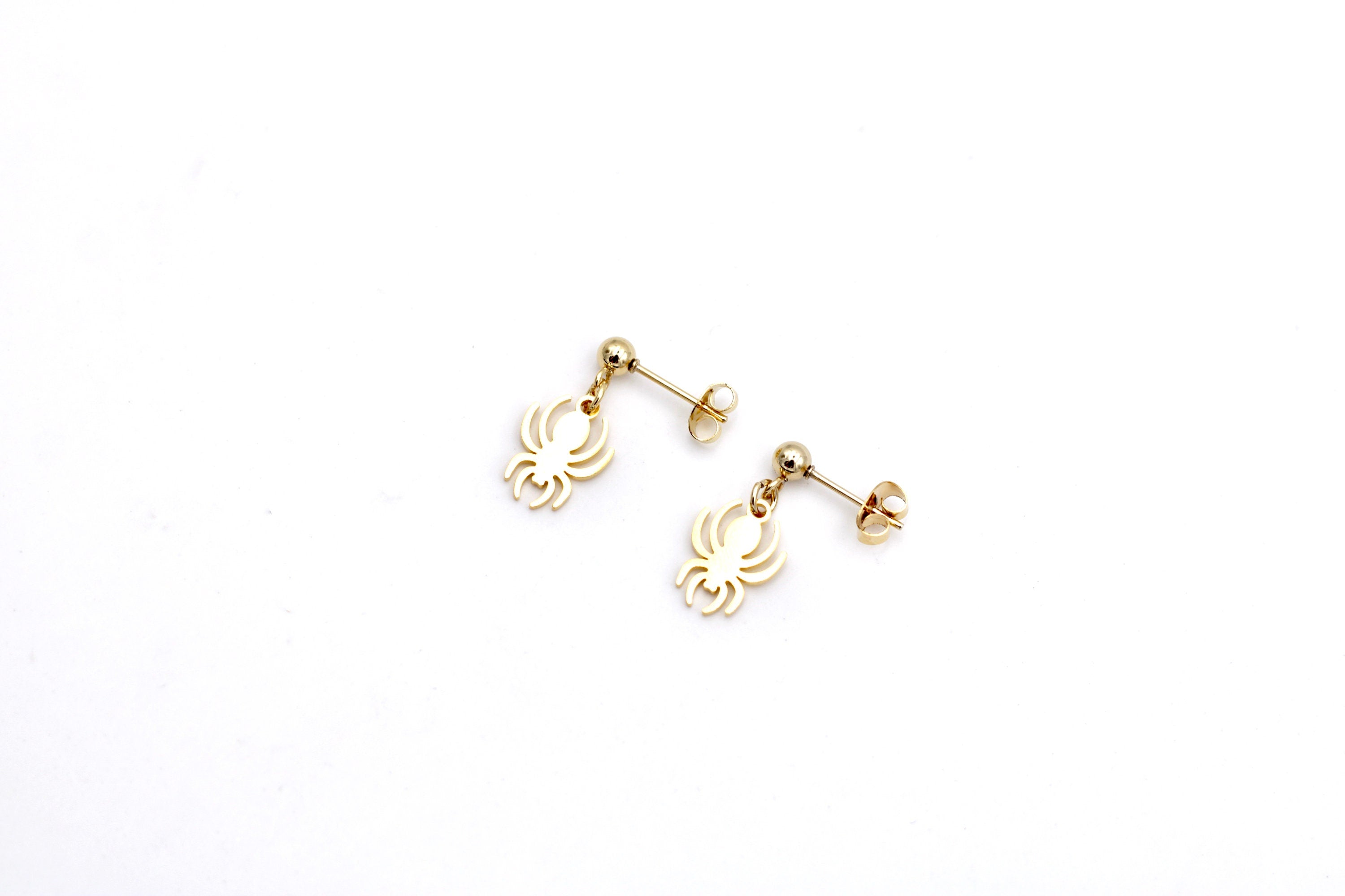 Dainty Spider Earrings