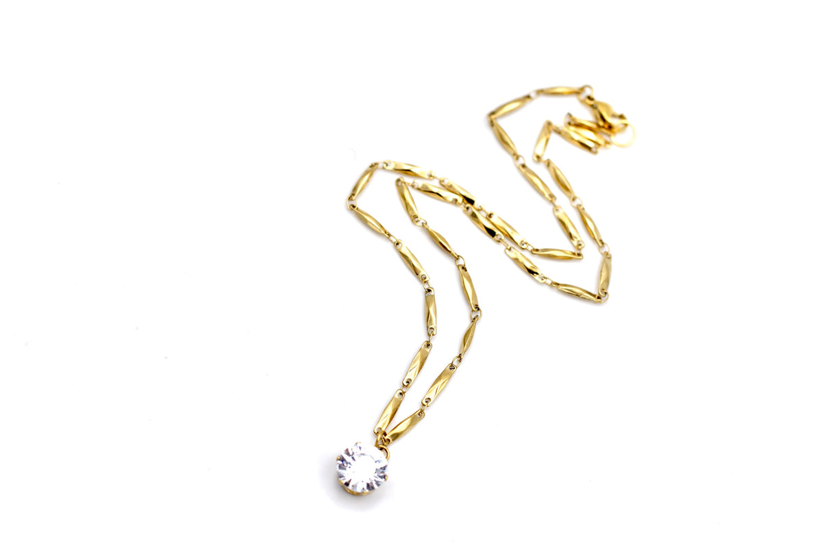 Simple Rhinestone Necklace