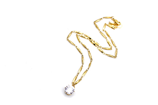 Simple Rhinestone Necklace