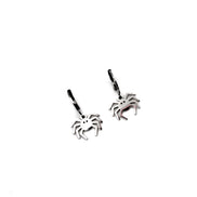 Silver Spider Earrings