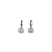 Silver Pumpkin Earrings