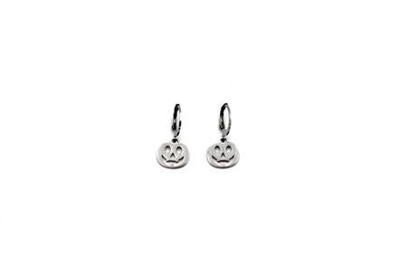 Silver Pumpkin Earrings