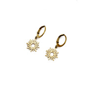 Sun Leverback Earrings